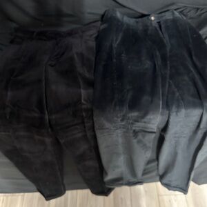 Black Corduroy Pants-bill Robinson size 34x32-#574